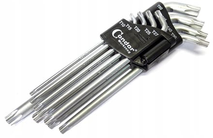 Torx Sleutelset T10-T50, 9 Delig, Condor