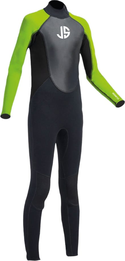 JS Watersports Tarifa 3/2 shorty wetsuit zwart/groen junior