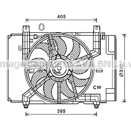Ventilator AVA COOLING DN7532 AVA