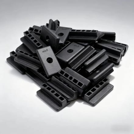 Pack van 200 WPC Clips - 6 mm Decking Attachment - Onzichtbare T Clips - Spacers - Decking Plastic Fixing Clips voor WPC/BPC Vloeren - Terrassen - Tuinen