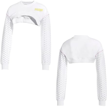 Puma x Sophia Webster Lange Mouw Womens Cropped Top Sweatshirt 578557 02