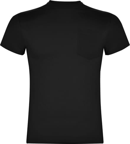 Zwart T-shirt 'Teckel' met borstzak merk Roly maat XL