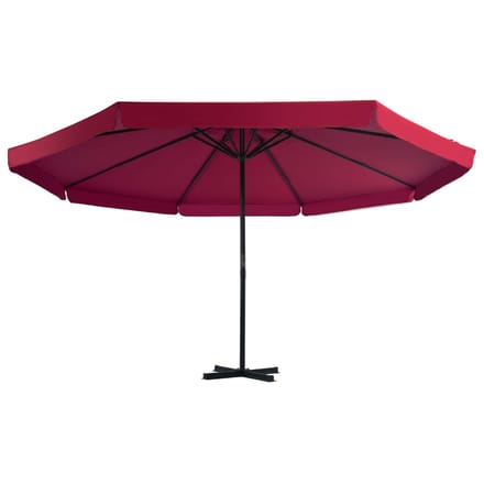 vidaXL - Parasol - met - draagbare - voet - rood