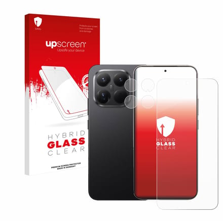 upscreen - Screenprotector voor Xiaomi 15T Pro (Voor+Camera) - Folie Beschermfolie Beschermglas transparant