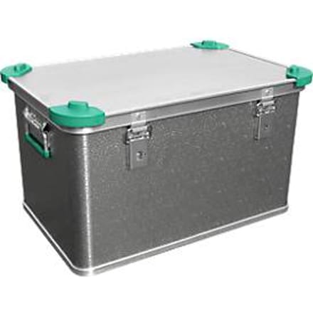 Standaard box, licht metaal, met stapelhoeken, 60 l