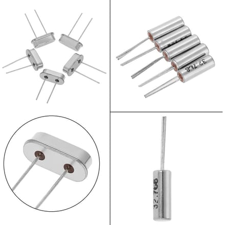 50 stuks 10 Waarden 32.768KHz  24MHz DIY Kwarts Kristal Oscillator Assortiment Kit Set white