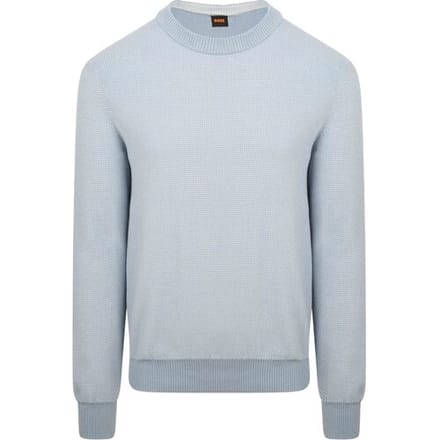 BOSS Trui Klapok Blauw - Maat XXL - Heren - Pullovers