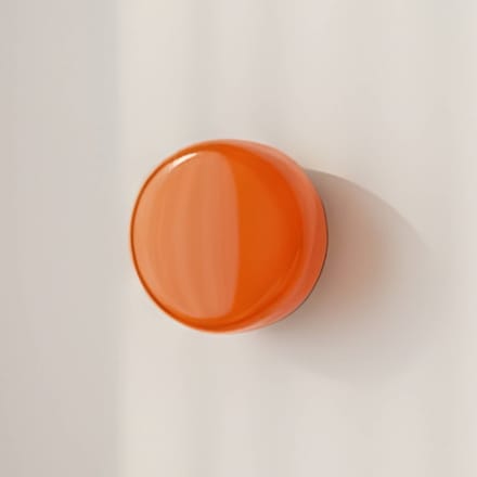 ALDEX Wandlamp BonBon, oranje, Ø 16 cm, glas