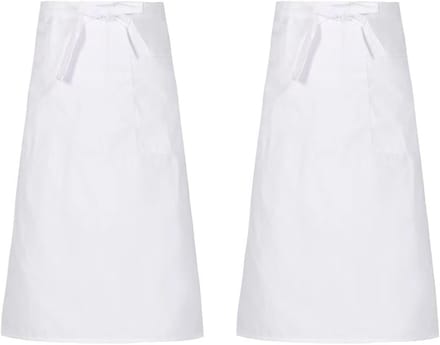 Solidchoice - Professioneel Schort met Zakjes voor Koks en Obers - 2 Stuks