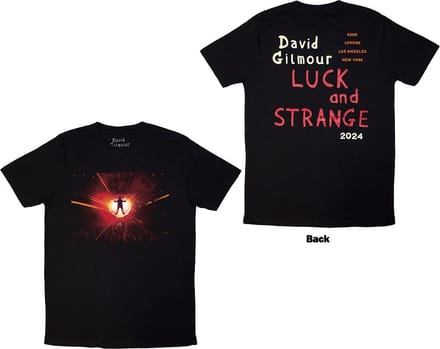 David Gilmour - Luck & Strange Stage Shot Heren T-shirt - M - Zwart