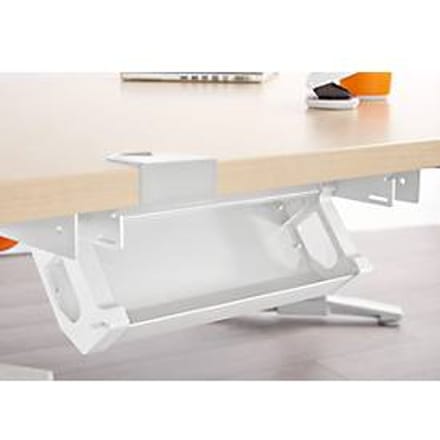 Kabelgoot - voor bureau B 800 mm PLANOVA ERGOSTYLE - B 318 mm - wit - van ons merk Schäfer Shop Genius
