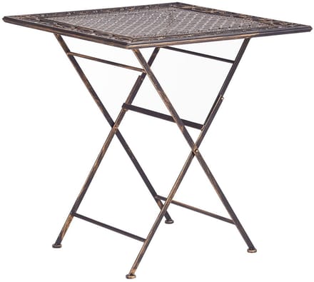 BORMIO - Tuintafel - Zwart - 70 x 70 cm - IJzer