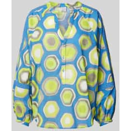 Blouse met all-over print