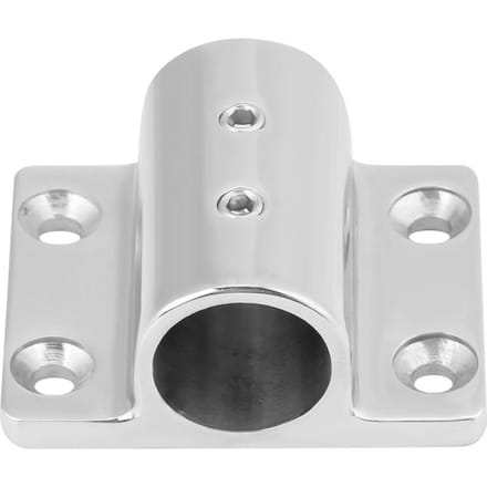 Buis Pijp Rechthoekige Basis Marine Roestvrij Staal Boot Accessoires voor Boot 25mm white