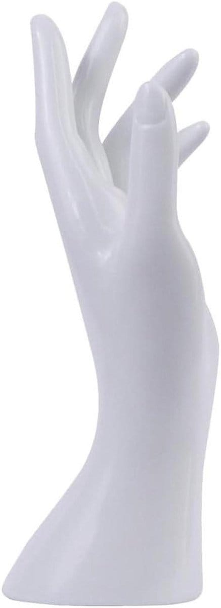 Hand Display Houder - Sieraden etalage - Accessoires presenteren - Drie dimensionaal - 8.7 inch lengte - Wit