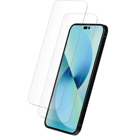 Myway, Pack 2 getemperd glas Geschikt voor Apple iPhone 14 Pro Max platte anti-kras, Transparant