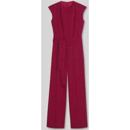 Regular fit jumpsuit met strikceintuur model 'Kathalia'