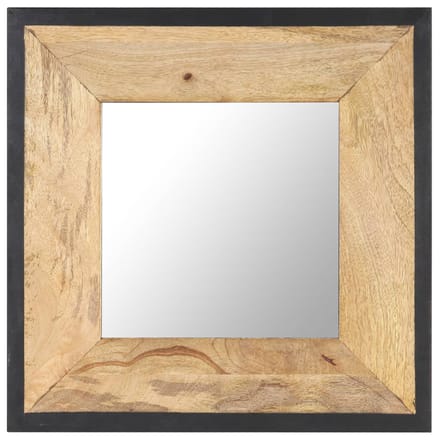 vidaXL - Spiegel - 50x50 - cm - massief - mangohout