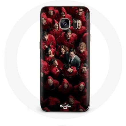 Coque - La casa de papel - Samsung Galaxy S7 - Souple - Noir - Affiche