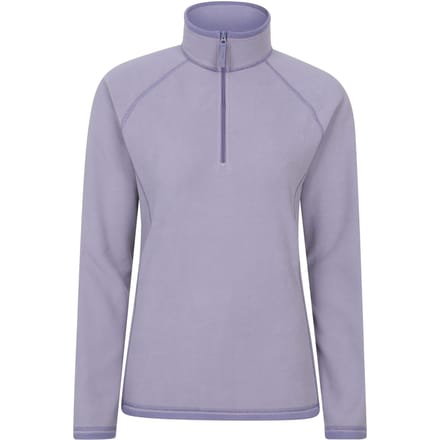 Mountain Warehouse Dames/Dames Montana Half Zip Fleece Top (Donker paars)