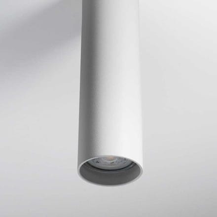 2x Canopus bianco m by LUSENZ - Cilindervormige opbouwspot in met mat witte coating