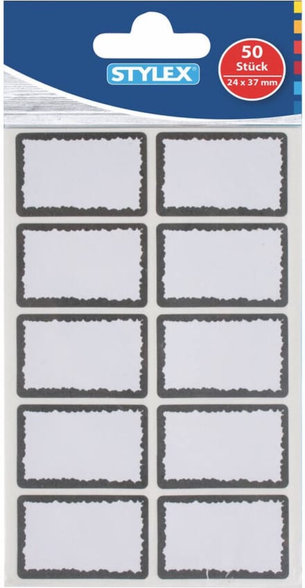 Stylex - Diepvriesetiketten Wit - 24x37 mm - 50 Stuks