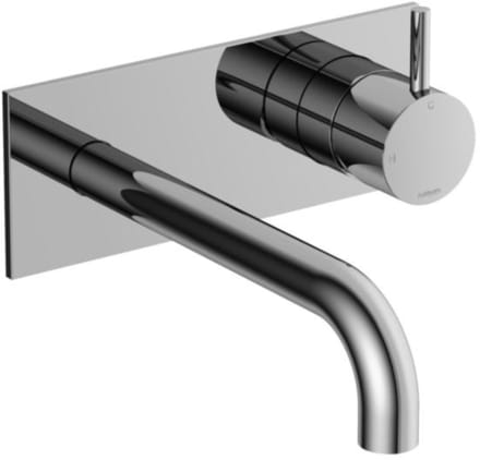 Hotbath Cobber CB106EXT18 afbouwdeel inbouw wastafelkraan met achterplaat en 18cm uitloop chroom