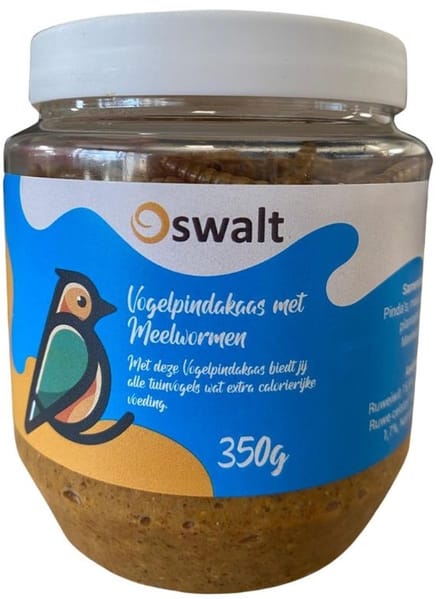 Oswalt Vogel Pindakaas - Meelwormen - 24 x 350 gram