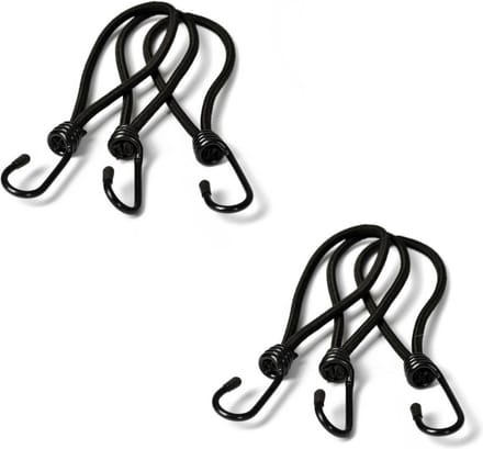 *** 6 Stuks Spanelastiek Met Haak - Voor Spandoeken - Afdekzeilen & Netten - van Heble® ***