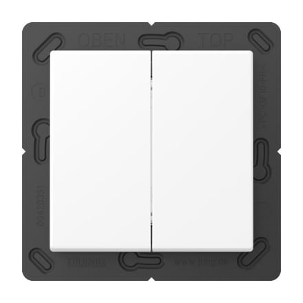 Jung A500 4-kanaals wandzender sneeuwwit mat - FOHA595WWM - E3MV3