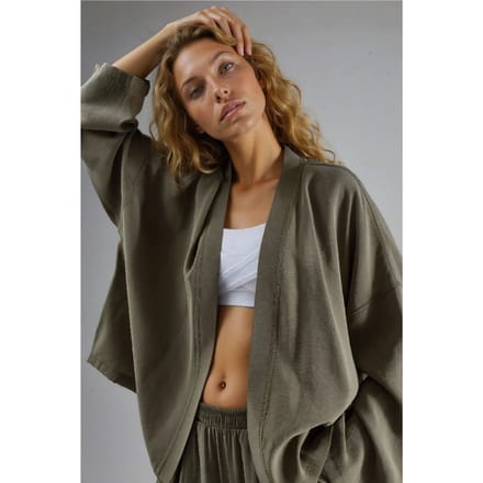 Lange Mouw Losse Pasvorm Kimono