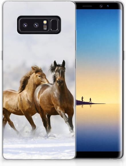 Samsung Galaxy Note 8 TPU Hoesje Paarden