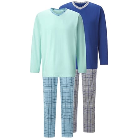 Babista herren Dubbelpak Pyjama - 56/58 - groen - Plus Size