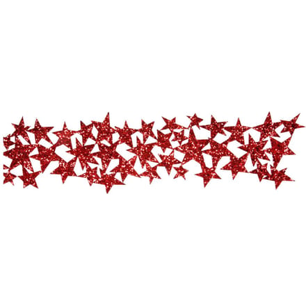 Glitterband "Stars" - Rood