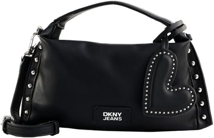 DKNY schoudertas handtas Rocco Mini Crossbody Bag Black / Silver zwart