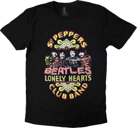 The Beatles - Sgt Pepper 2 Heren T-shirt - M - Zwart