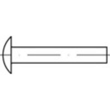 TOOLCRAFT 112357 Klinknagel met laagbolkop (Ø x l) 4 mm x 16 mm Staal 1000 stuk(s)