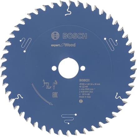 Bosch Accessories Expert for Wood 2608644053 Cirkelzaagblad 200 x 30 x 1.8 mm Aantal tanden: 48 1 stuk(s)