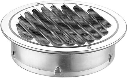 Ronde RVS Ventilatie Rooster voor Afzuigkap en Ventilator