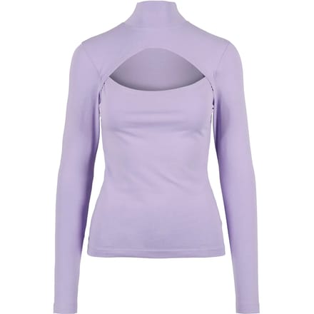 Urban Classics - Cut-Out Turtleneck Longsleeve top - 4XL - Paars