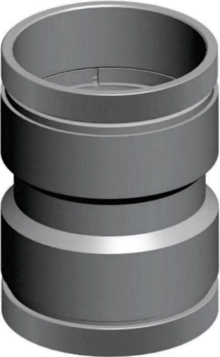 Wolf Verbindingsstuk DN110 koppeling voor 2 flexibele buizen, 2651716