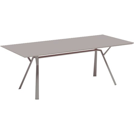 Fast Radice Quadra tafel - rechthoekig - 200 x 90 cm - lichtgrijs