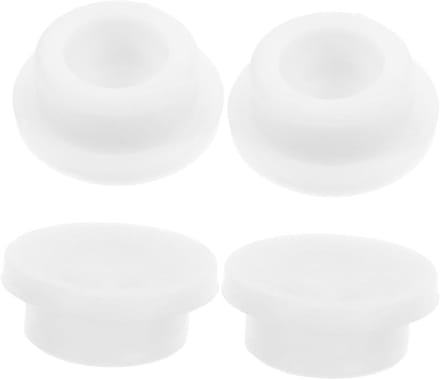 Wasbak Overloop Deksels - Bad Dichtingen - Water Overloop Voorkomen - Elegante Afwerking - 4 Stuks - Wit