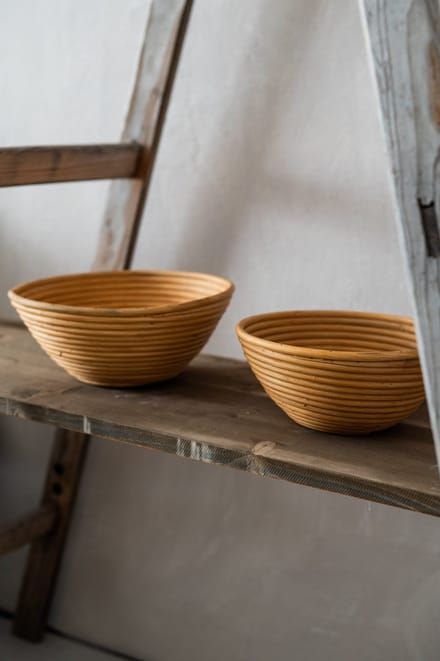 Monnarita TEGAL Serie - Natuurlijke Rieten Schaal S