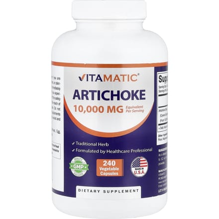 Vitamatic, Artisjok, Veggie Capsules, 240 Capsules (5.000 mg per capsule)
