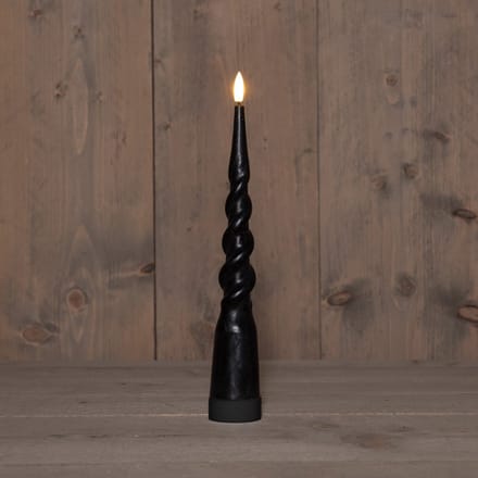 Annas collection - B.O.T. 3D Wick Black Big Swirl Candle 29 cm Rust...