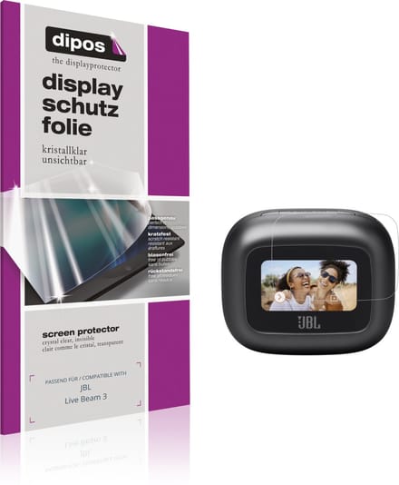 dipos – 6x Beschermfolie geschikt voor JBL Live Beam 3 | Krasbestendige & heldere Screenprotector Ultra-Thin