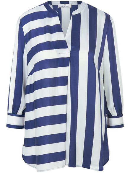 Blouse V-hals Van Peter Hahn wit