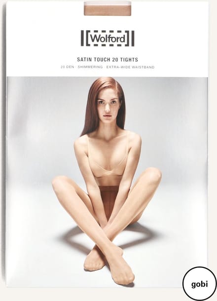 WOLFORD Satin Touch 20 Tights Beenmode Dames - Beige - Maat S
