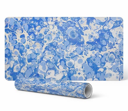 Bureauonderlegger voor grafisch ontwerpers en vormgevers, gemarmerd bubbelpatroon, 90x45 cm